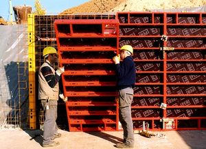 cofragem com moldura / modular / metálica / para parede