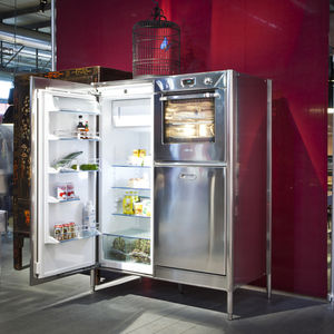 refrigerador vertical / em inox