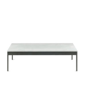 mesa de centro contemporânea / em inox / em HPL / em pedra
