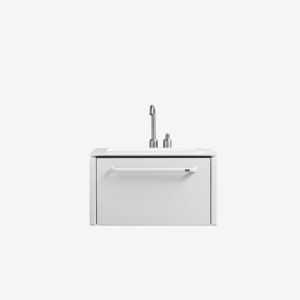 gabinete de banheiro suspenso / em inox / contemporâneo / com gavetas