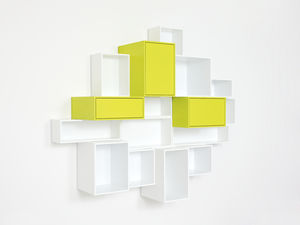 estante de parede / contemporânea / em MDF