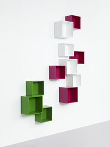 estante de parede / contemporânea / em MDF