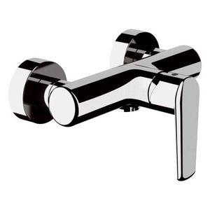 misturador monocomando para box de banheiro / para banheira / de parede / em latão cromado