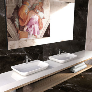 cuba de apoio / retangular / em Solid Surface / design original