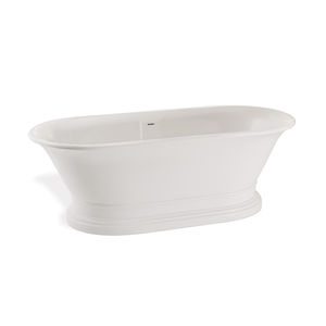 banheira free-standing / oval / em compósito