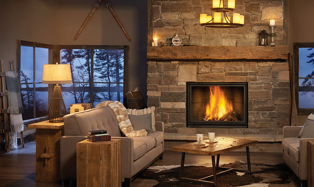Wood Burning Fireplace Contemporary Closed Hearth Free