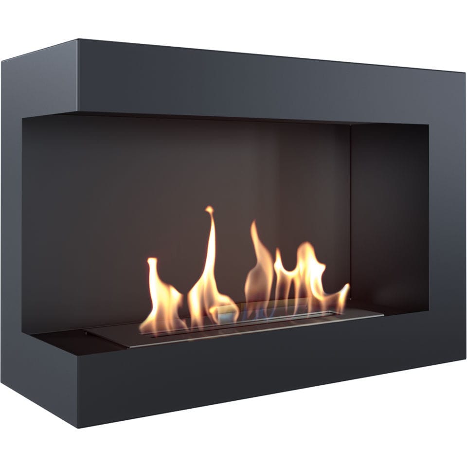 Bioethanol Fireplace Contemporary Open Hearth Corner Delta