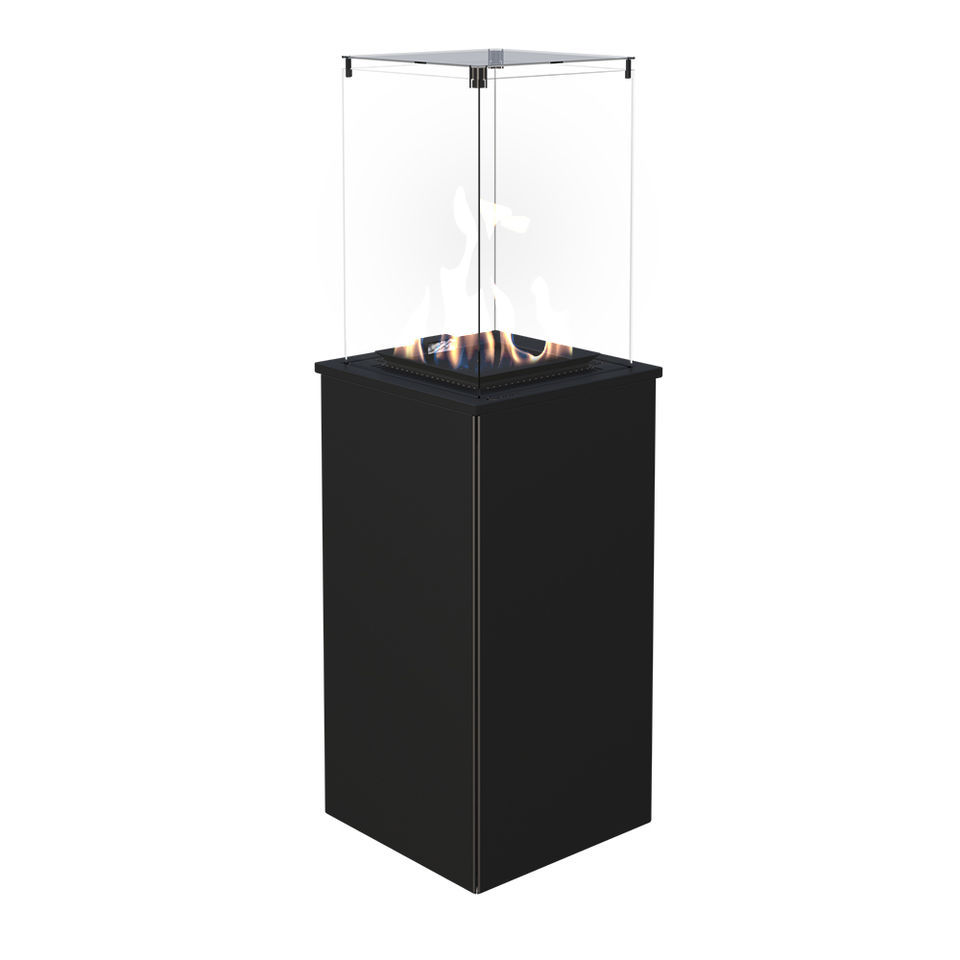 Gas Fireplace Contemporary Open Hearth Central Patio G30