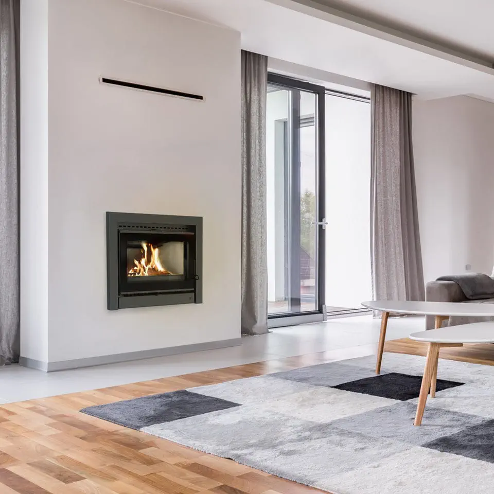 Wood-burning fireplace insert - KASETA/KDZ - KRATKI - contemporary / forced  convection