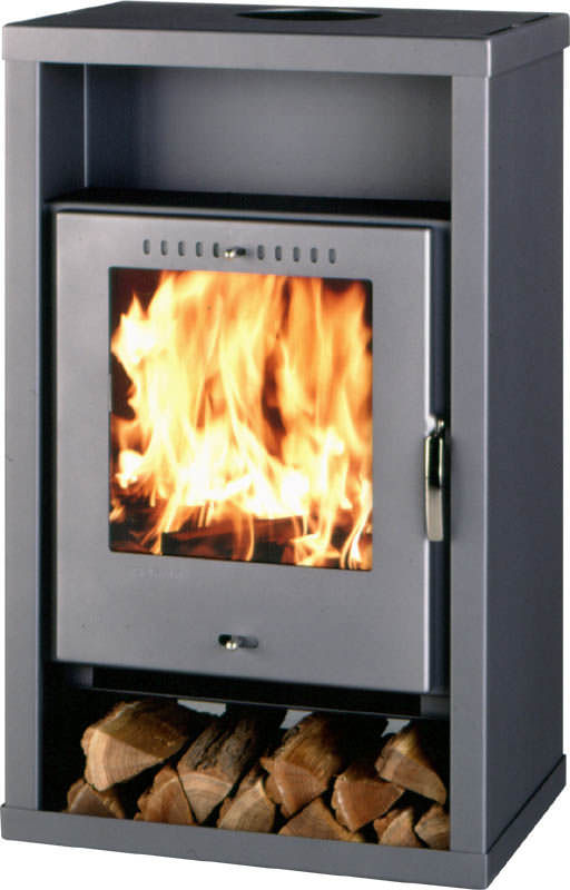 Wood Heating Stove Metal Contemporary 7 Kw Horby Thorma