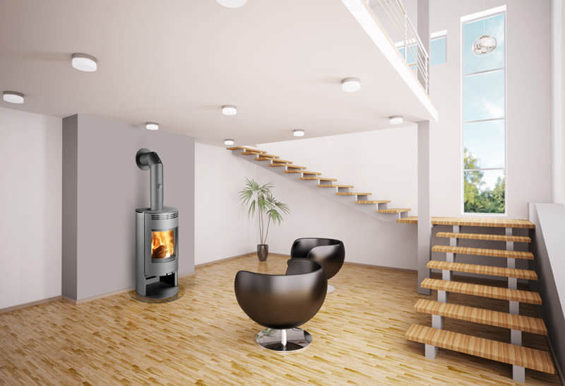 Wood heating stove - ZARAGOZA - Thorma Vyroba k.s. - 0 - 5 kW /  contemporary / metal