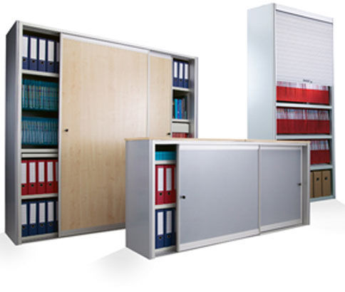 Tall Filing Cabinet Low Wooden With Sliding Door Bruynzeel Tall Filing Cabinet Low Wooden With Sliding Door