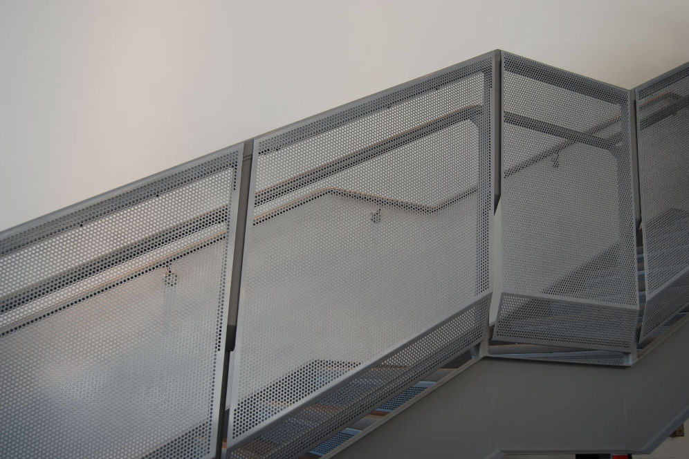 Metal Railing Perforated Sheet Metal Indoor For Stairs