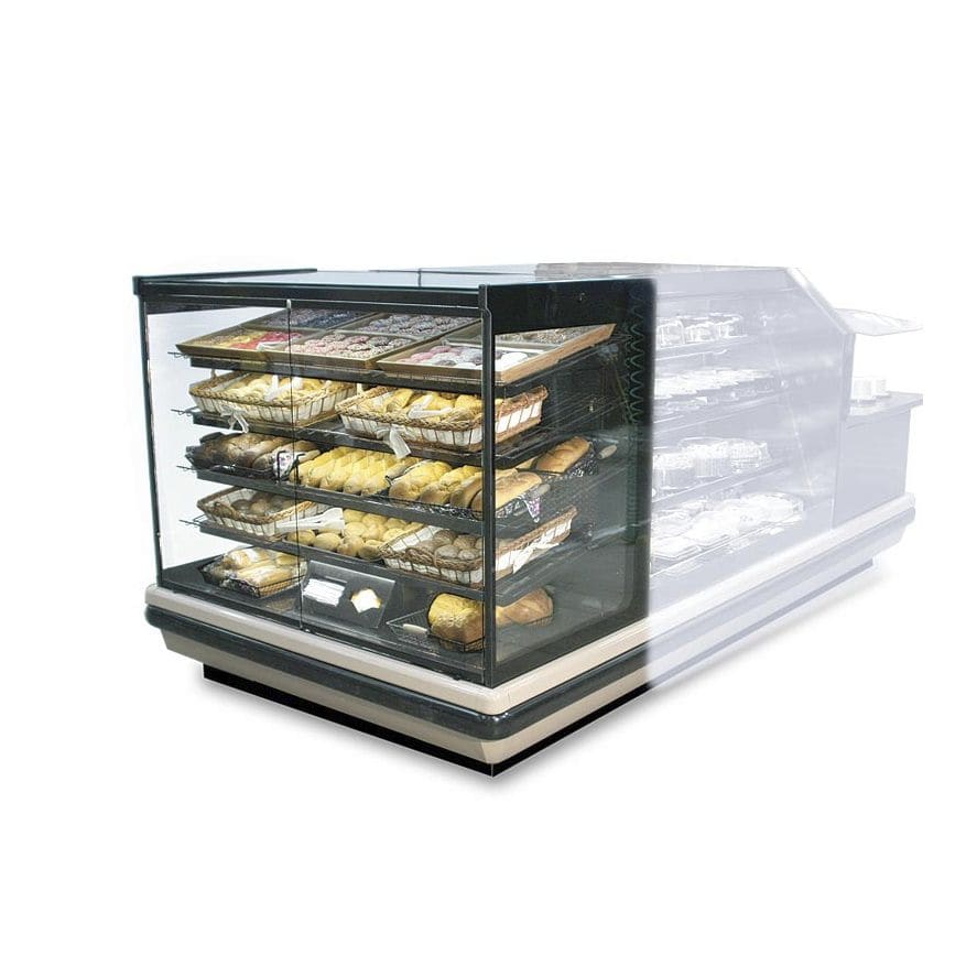 Shelf refrigerated display case IMBV Hussmann for bakeries