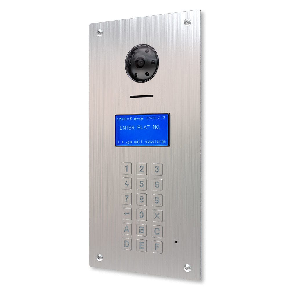 Brushed stainless steel video door intercom - 4212V/F - Videx ...