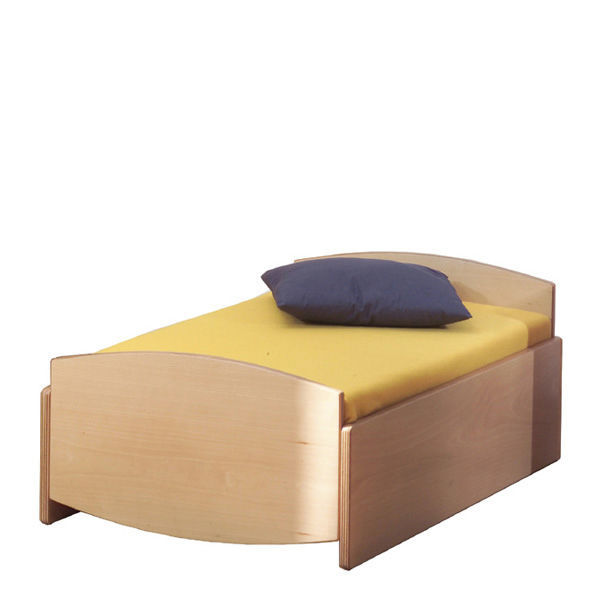 Single bed - CB.KQ - Nautilus SA - contemporary / beech / MDF