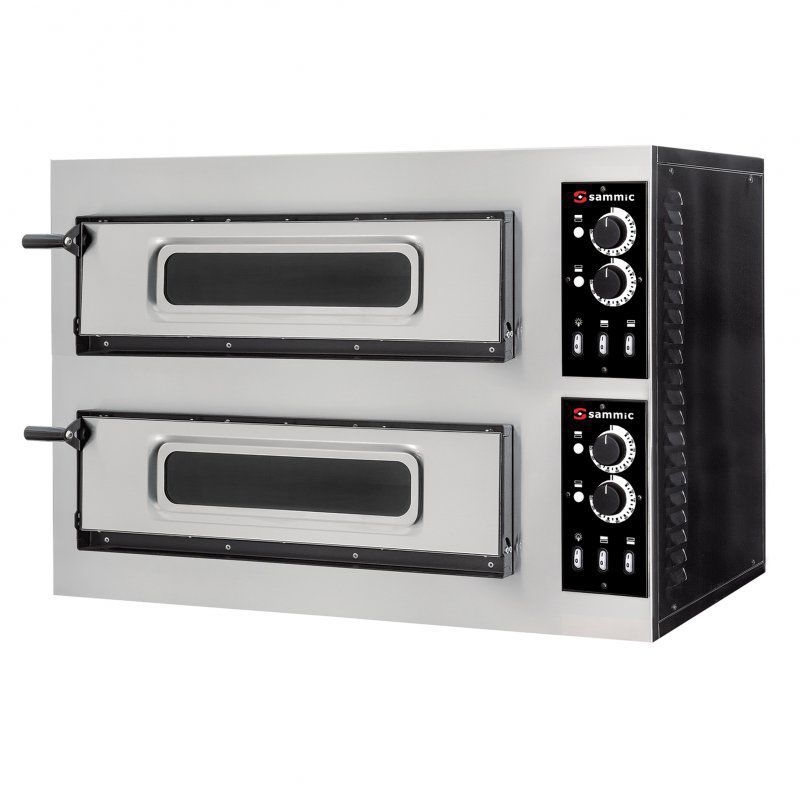 Commercial pizza oven PO1+1/45 Sammic electric / compact / free