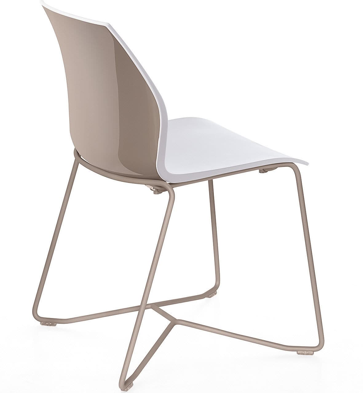 Contemporary visitor chair KALEA KASTEL srl metal / polypropylene