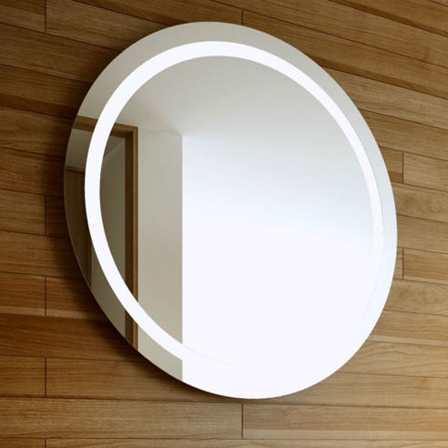 Wall Mounted Mirror Led Illuminated Contemporary Round Wall Mounted Mirror Led Illuminated