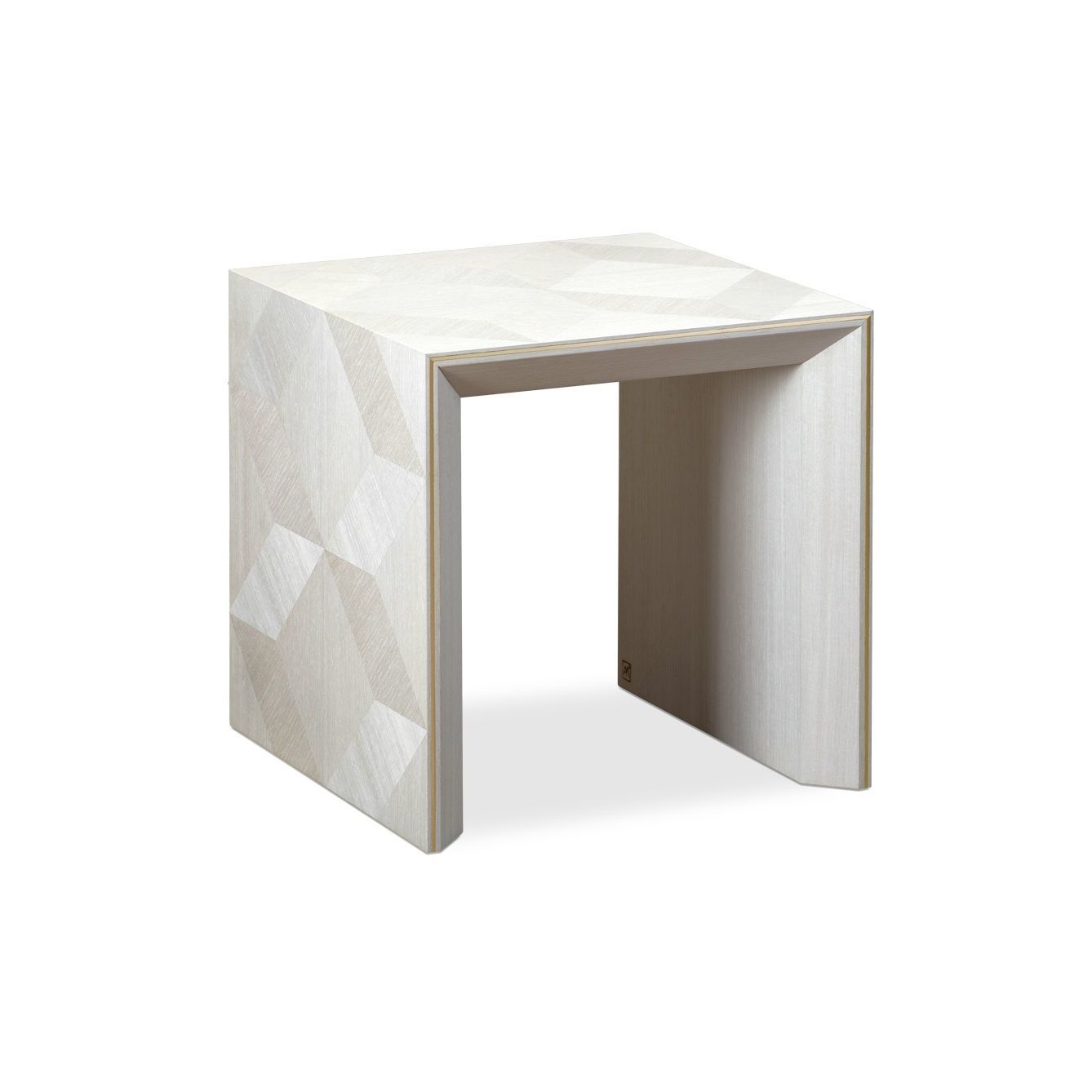 Contemporary side table AVALON AM LIVING wooden / wooden base / square
