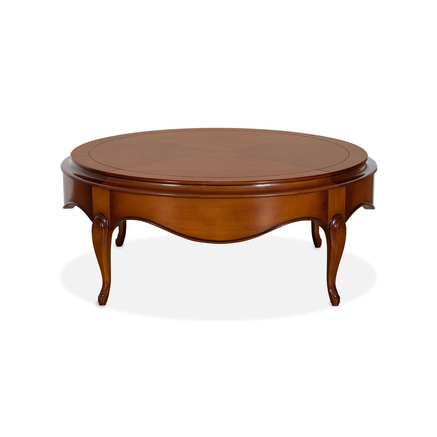 Classic coffee table GALA AM LIVING wooden / wooden base / round