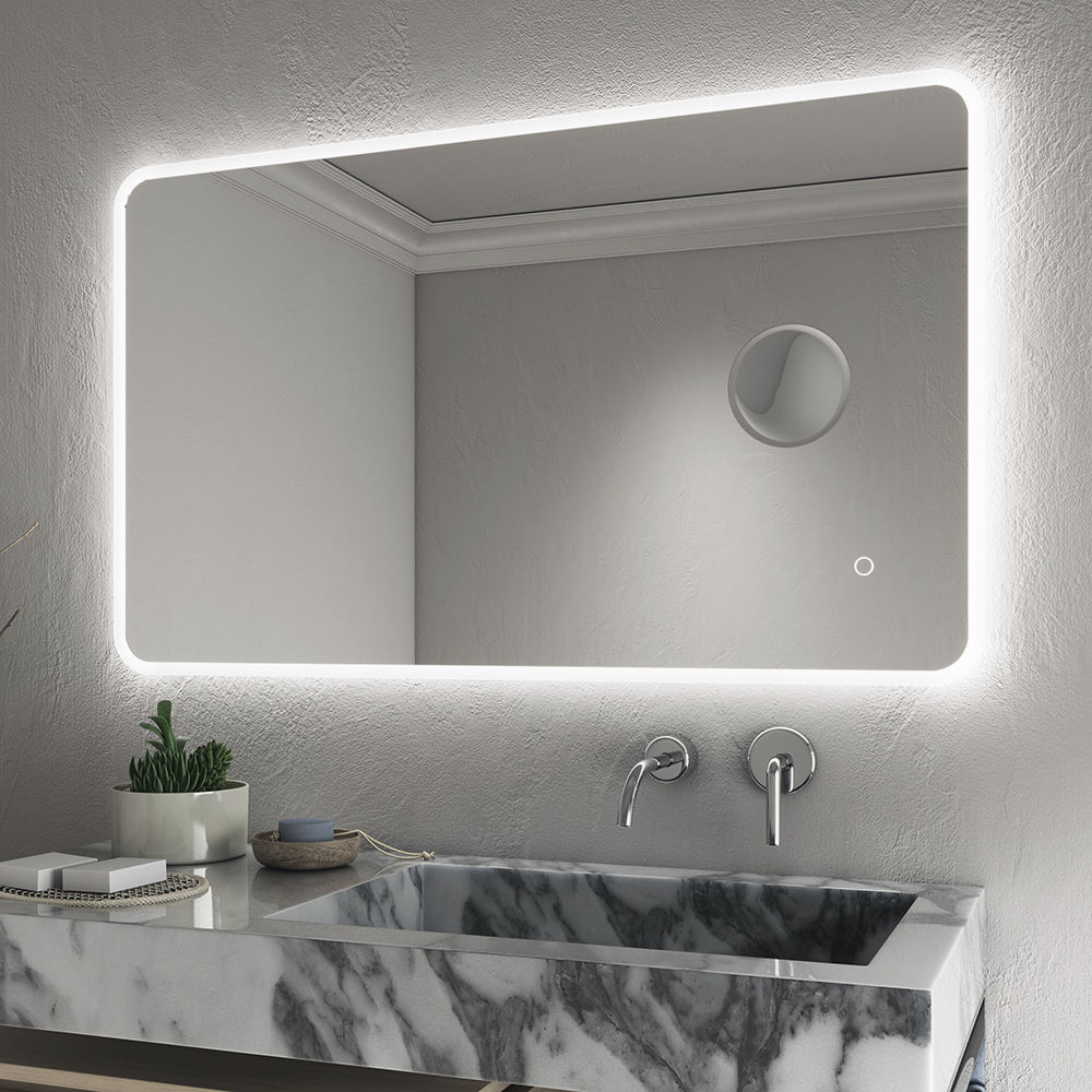 Wall-mounted bathroom mirror - ETNA XL - BISELARTE - for hotel / for ...