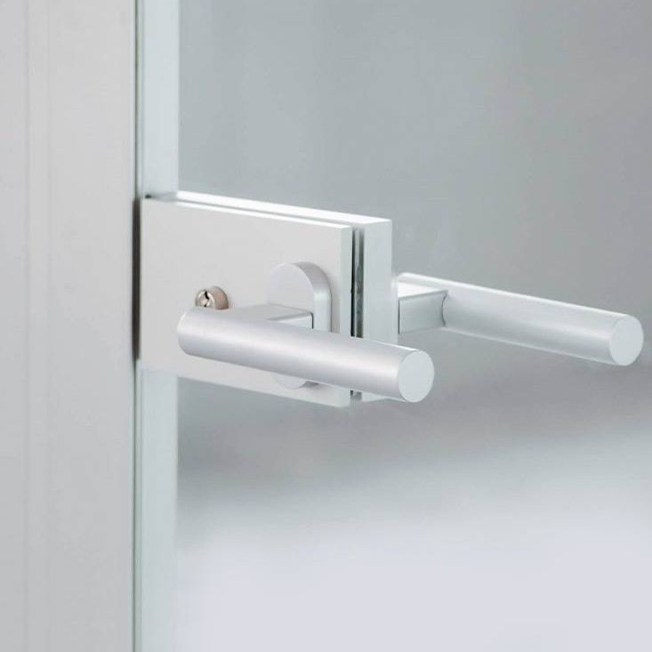 Glass door handle - MC5A - DIVILUX - metal / contemporary / commercial