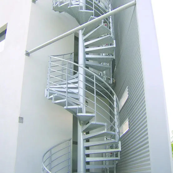 Spiral staircase - LINEA - JK TECHNIC - contemporary / steel frame