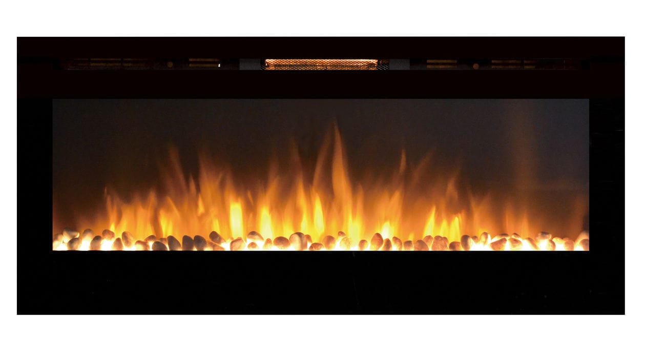 Electric Fireplace Contemporary Closed Hearth Built In