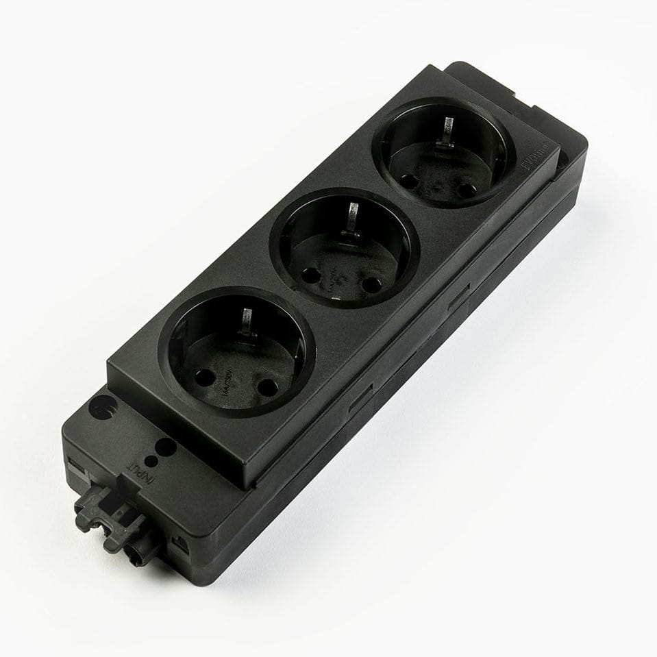 Power socket EXPRESS EVOline multiple / surfacemount / contemporary