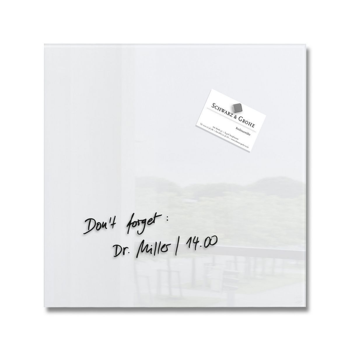 board GL 158 SIGEL GmbH wallmounted / glass / polished