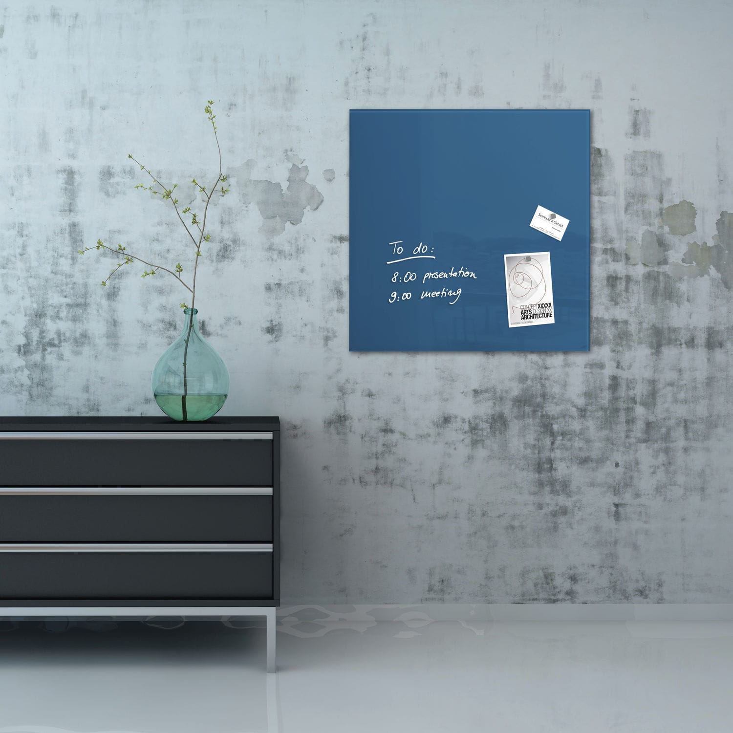 board GL 252 SIGEL GmbH wallmounted / glass / polished