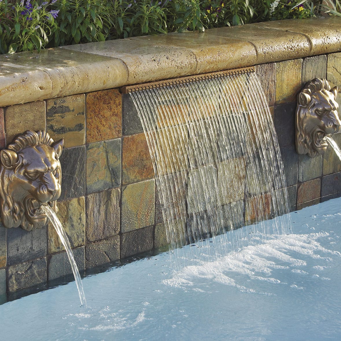 cascade waterfall pool fountain