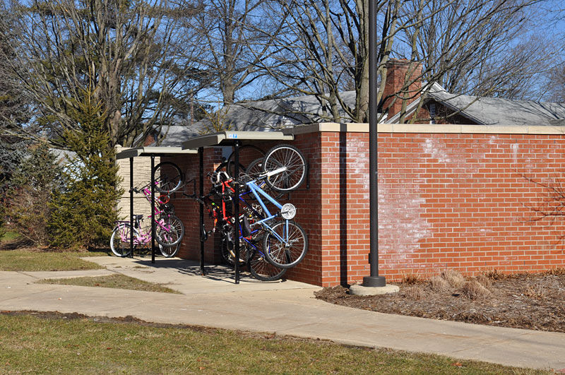 Wall-mounted bike rack - COMPACT™ - CycleSafe - steel / commercial ...