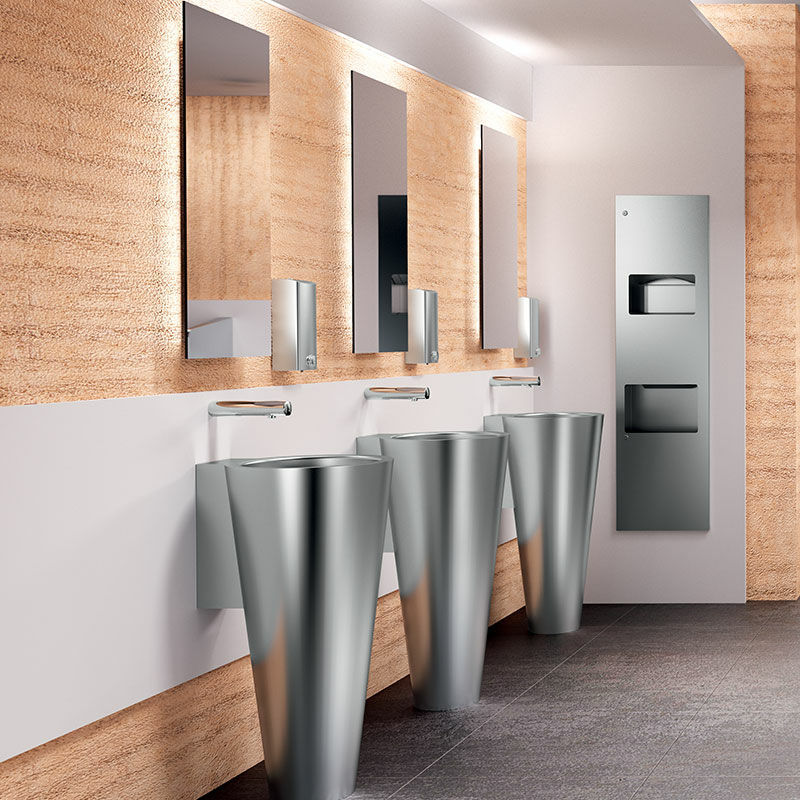Wall-mounted paper towel dispenser - 510716S - DELABIE - built-in