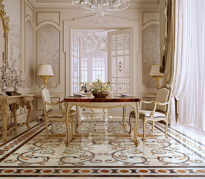 Indoor tile LONDON BUDRI for floor / marble / largeformat