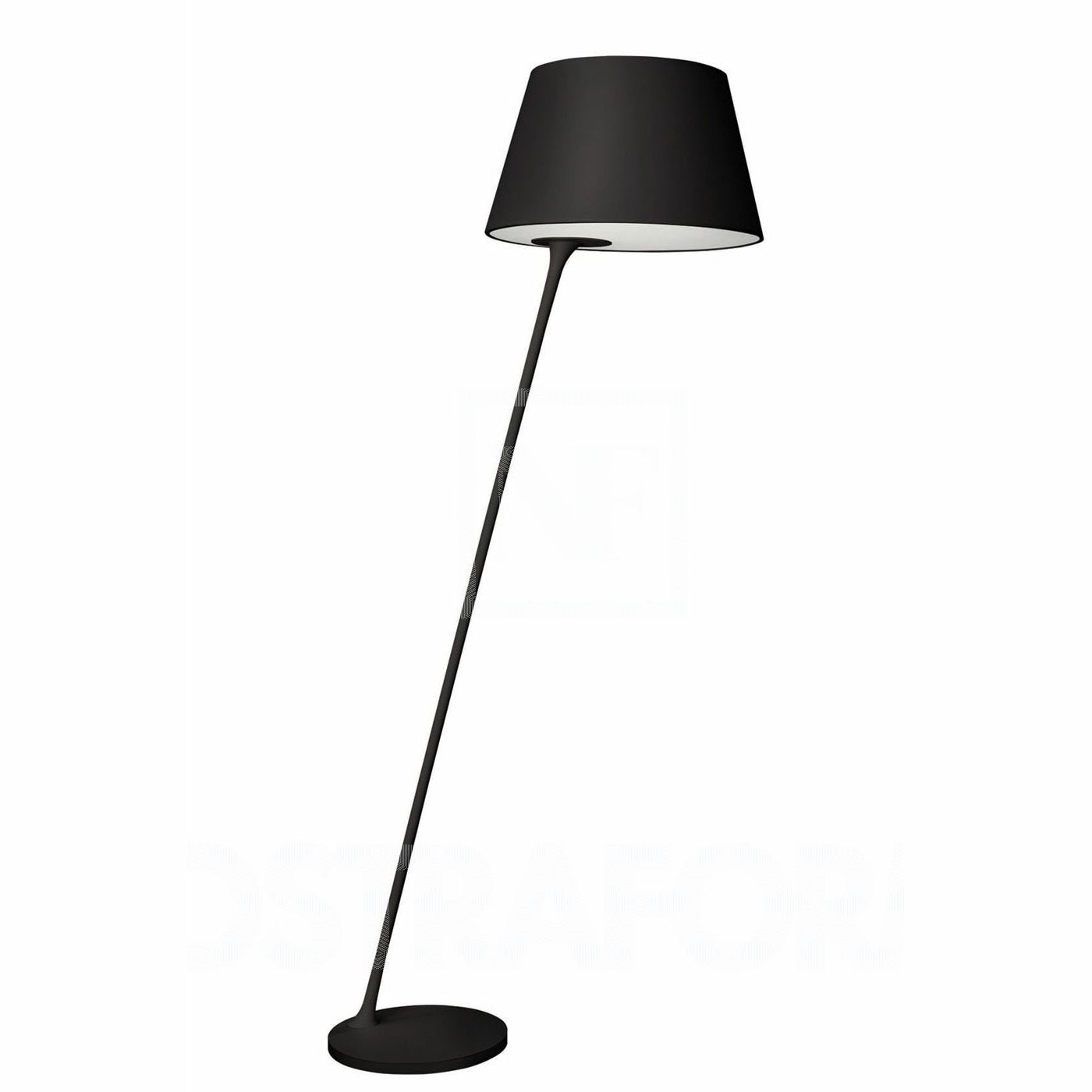 Floor Standing Lamp Contemporary Fabric Metal