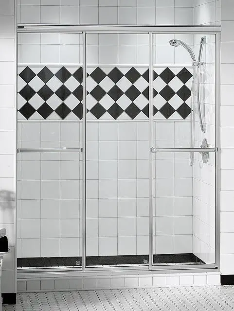 Sliding Shower Screen Triple Plus Maax Bathroom For Alcoves Framed Sliding Shower Screen Triple Plus, Triple Sliding Shower Door