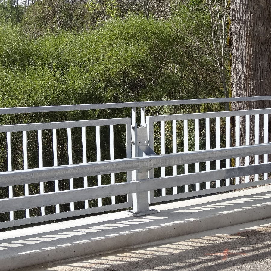 Metal railing - GCDF+ - Aximum - with bars / outdoor / for decks