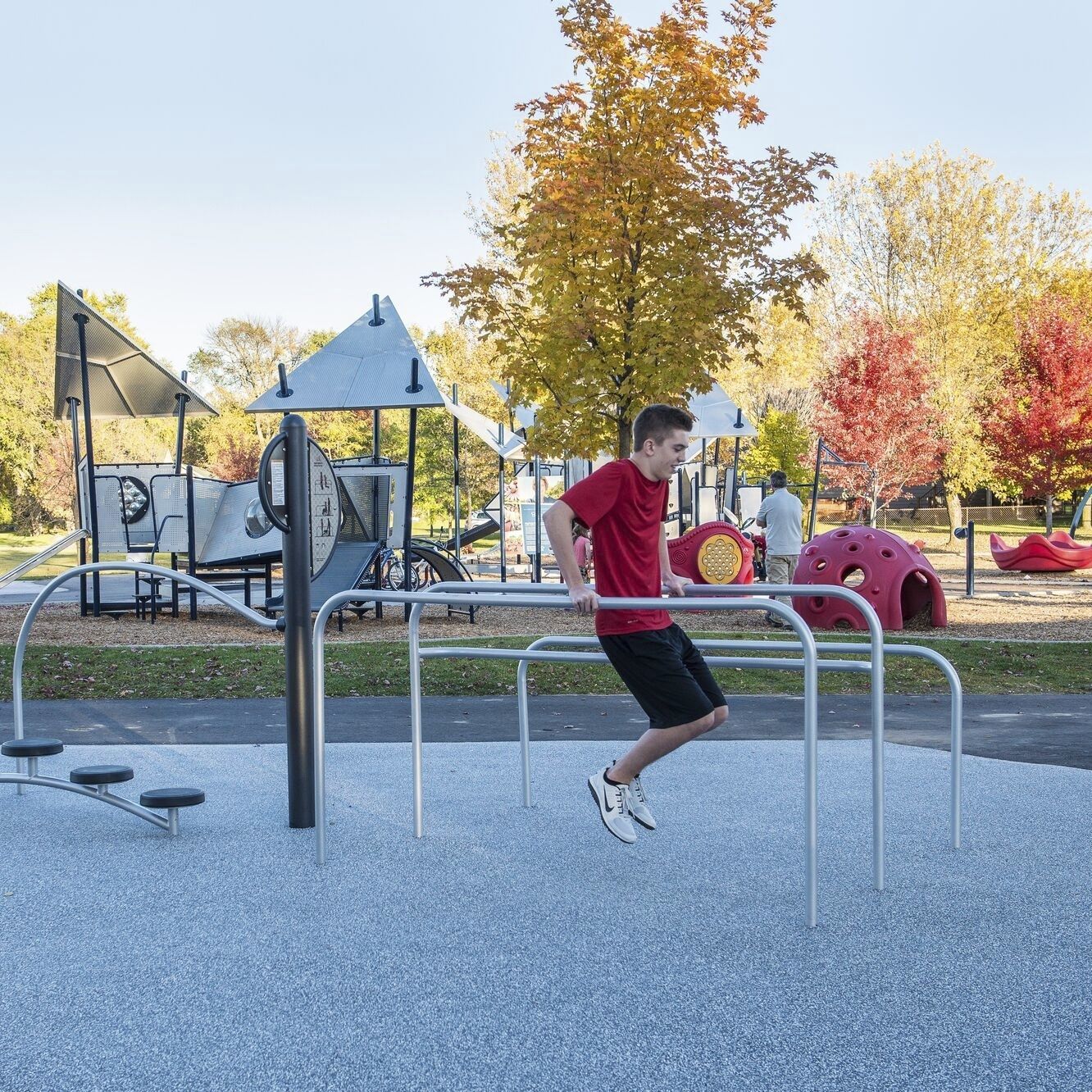 Outdoor fitness bar HealthBeat® Design 4244 LANDSCAPE STRUCTURES
