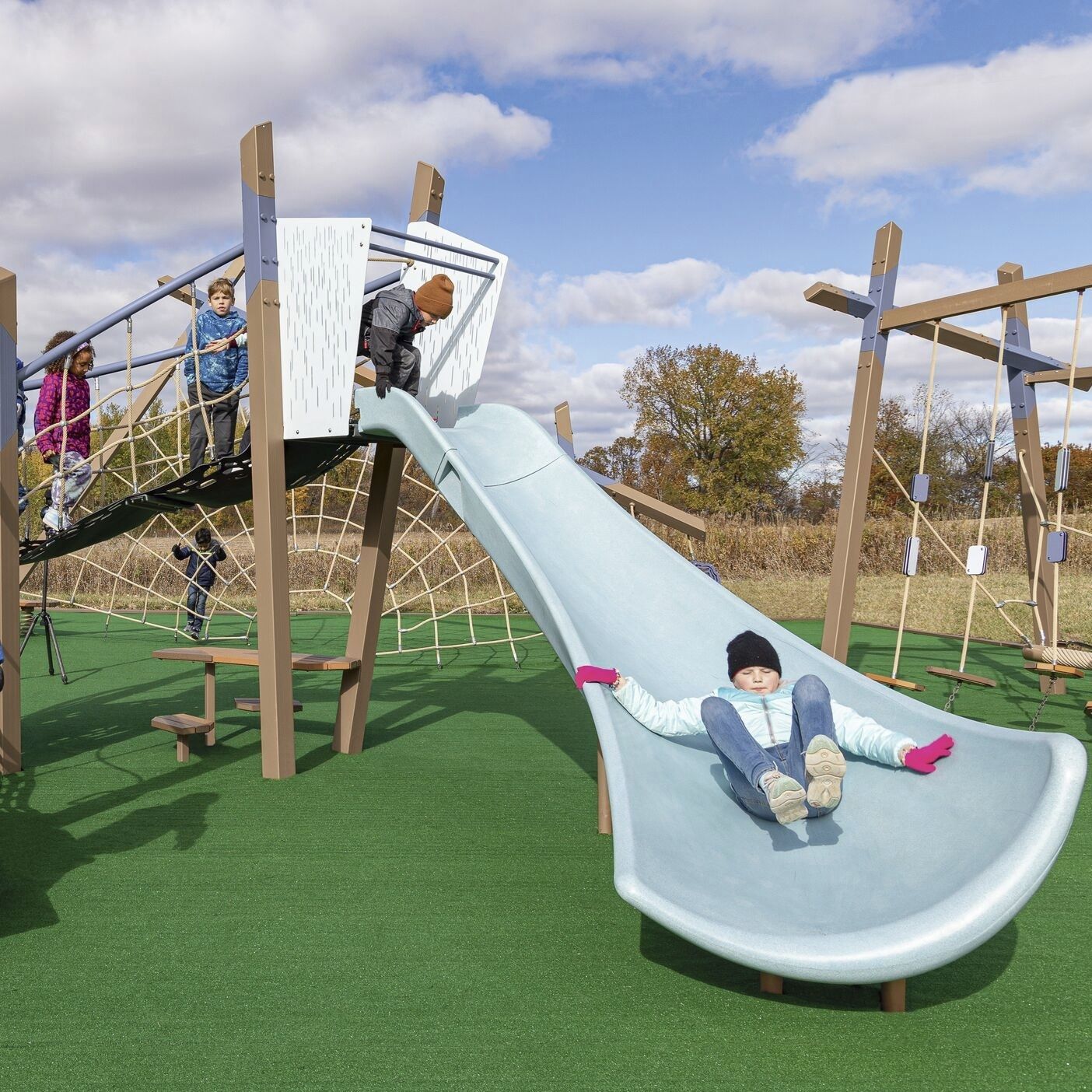 Upright slide - Forma™ Alpine® - LANDSCAPE STRUCTURES - for playground