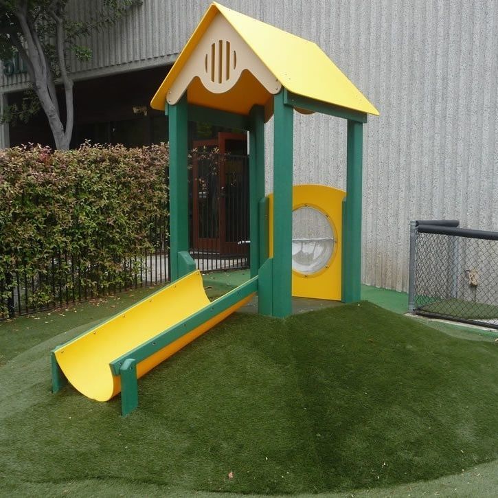 Upright slide - progressive design playgrounds - curved / for ...