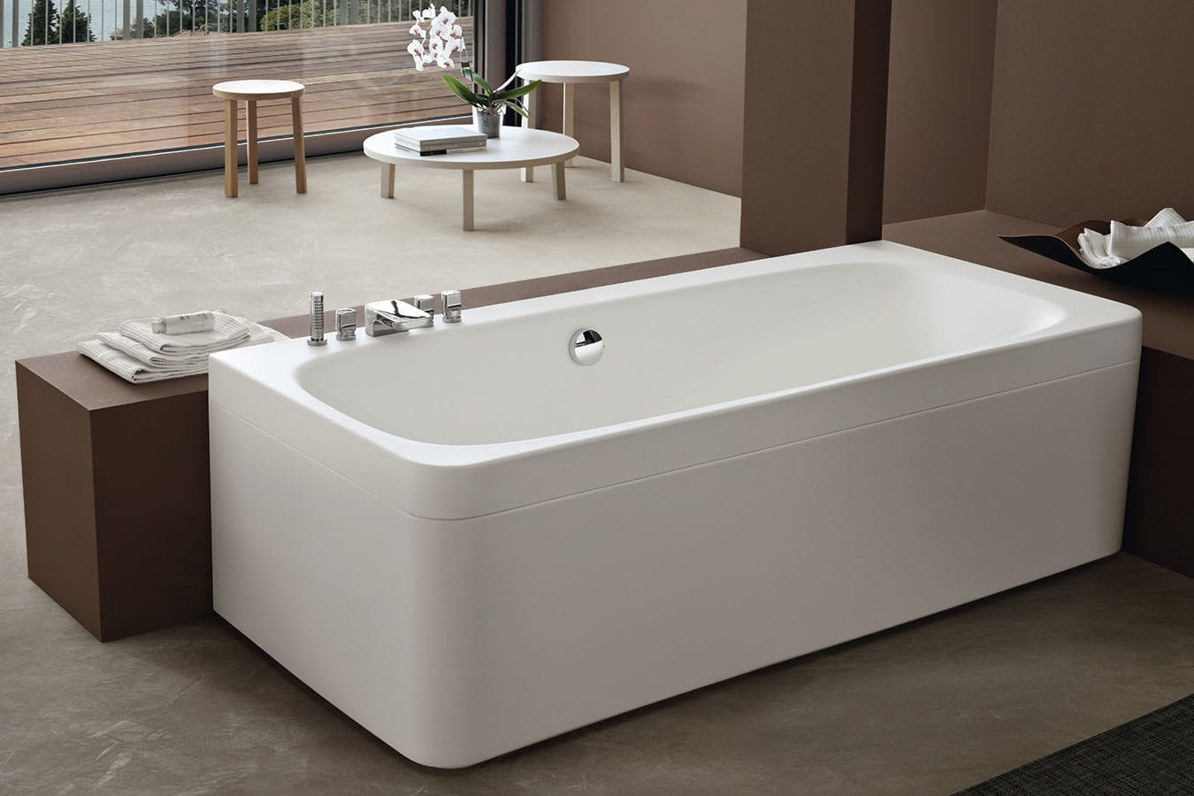 Free standing bathtub SURI 170 180 GRUPPO TREESSE