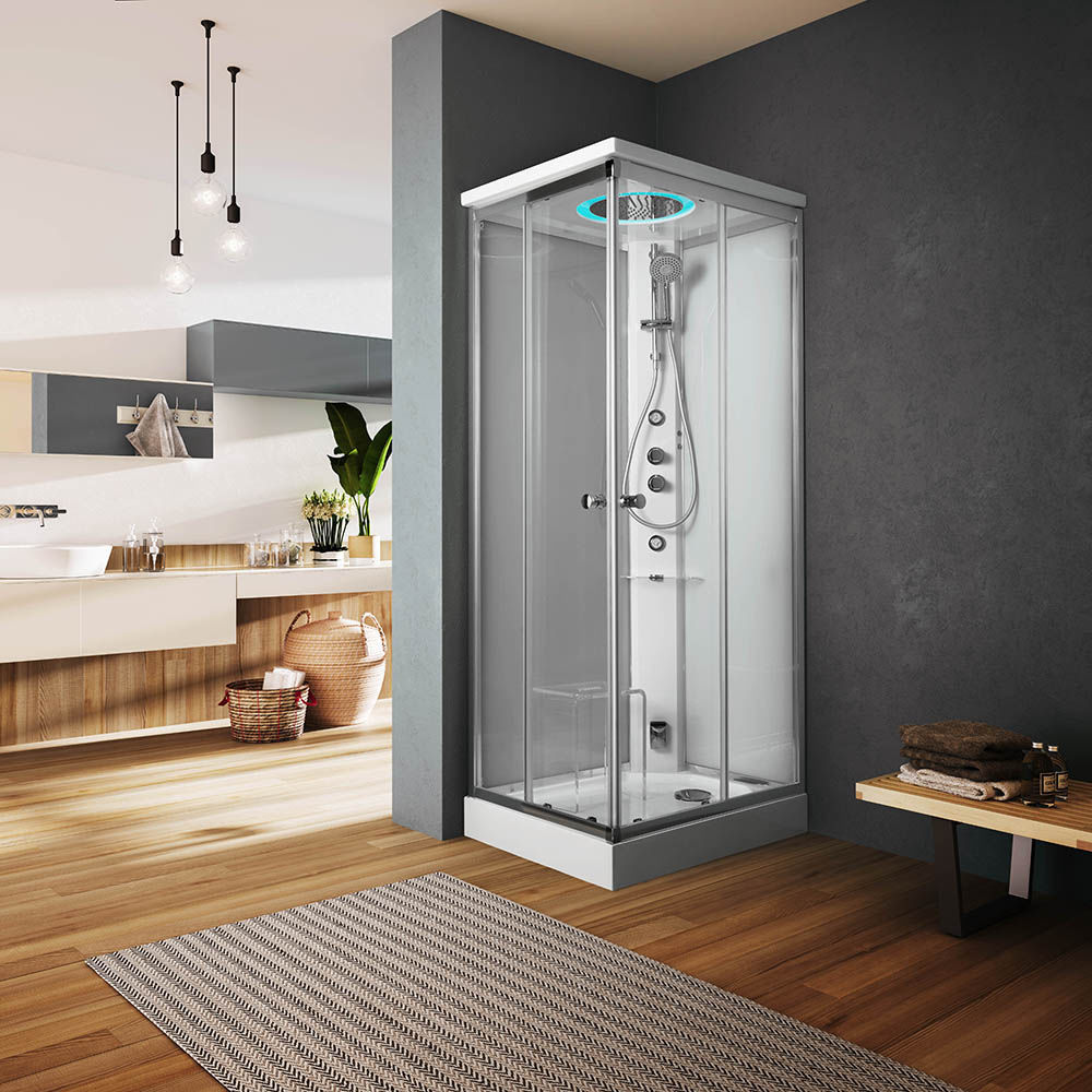Multifunction shower cubicle ARCHIMEDE GLASS 1989 glass / with