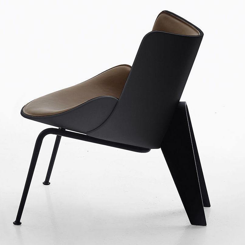 Contemporary Armchair - DO-MARU - B&B Italia - Leather / Fabric / Cast ...