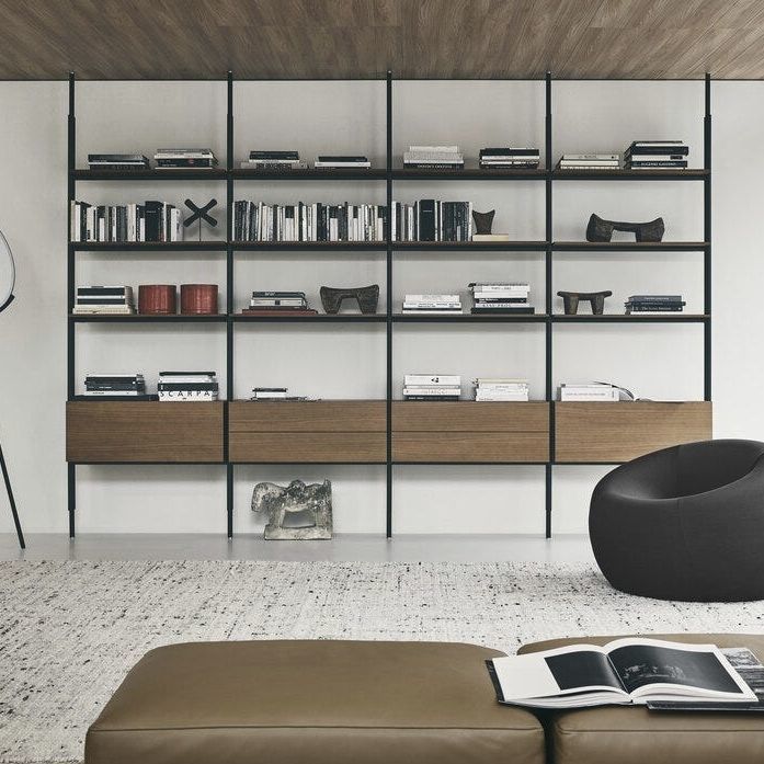 Wall-mounted shelf - Jack - B&B Italia - modular / room divider / floor ...