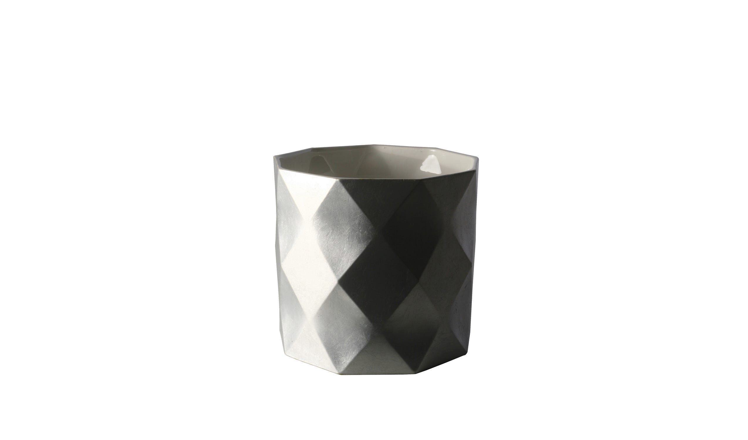 Contemporary vase - Joker - B&B Italia - ceramic / white / black