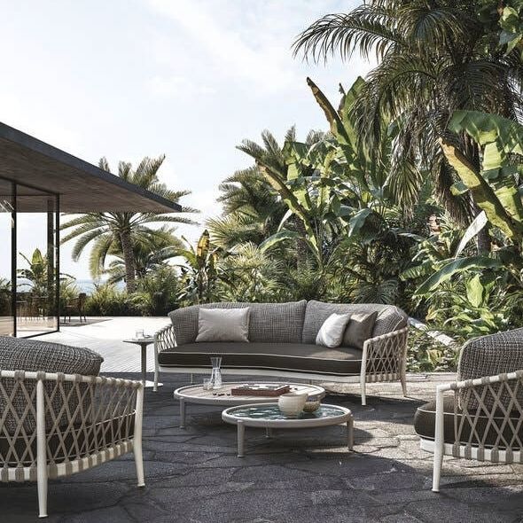 Contemporary sofa - ERICA - B&B Italia - garden / fabric / with