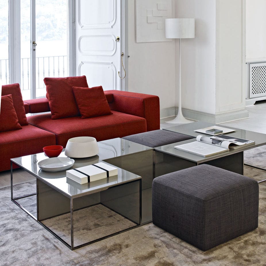 Contemporary coffee table - Area - B&B Italia - MDF / painted steel ...