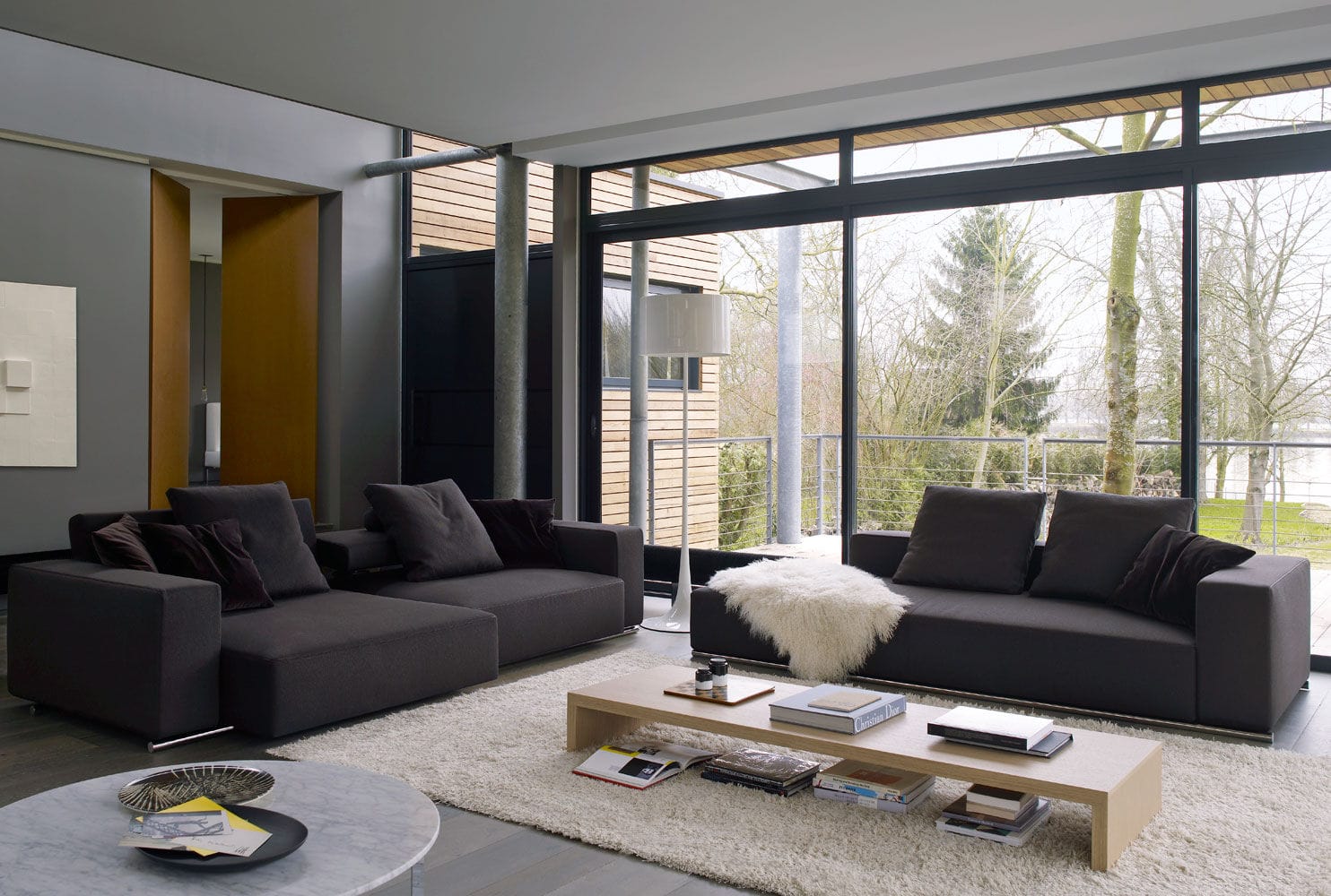 Modular sofa - Andy'13 - B&B Italia - contemporary / fabric / leather